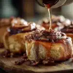 🥓 Bourbon Maple Bacon Cinnamon Rolls