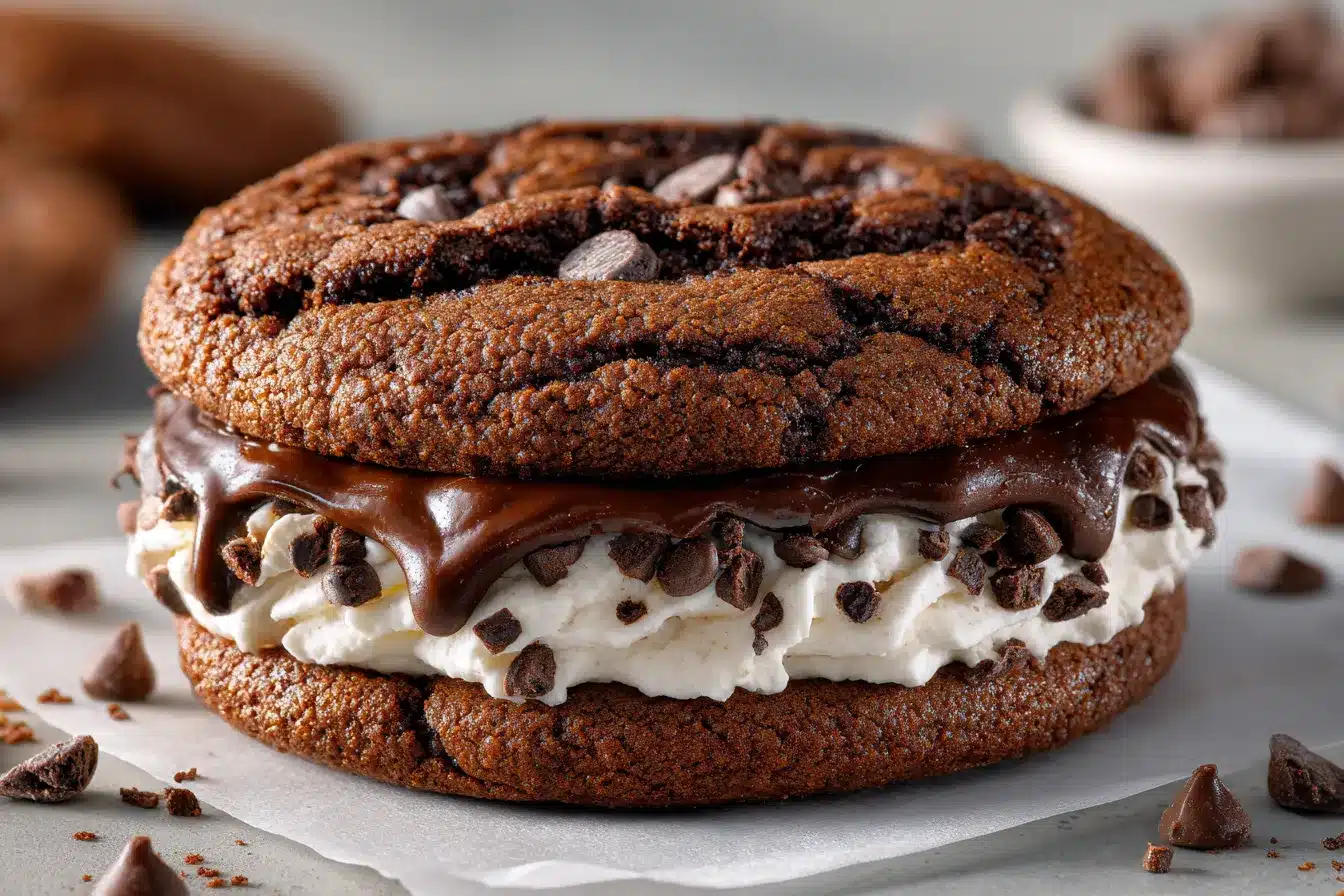 Decadent Brownie Cookie Dough Sandwich Cookies Indulge Now