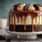 Chocolate Oreo Caramel Drip Cake