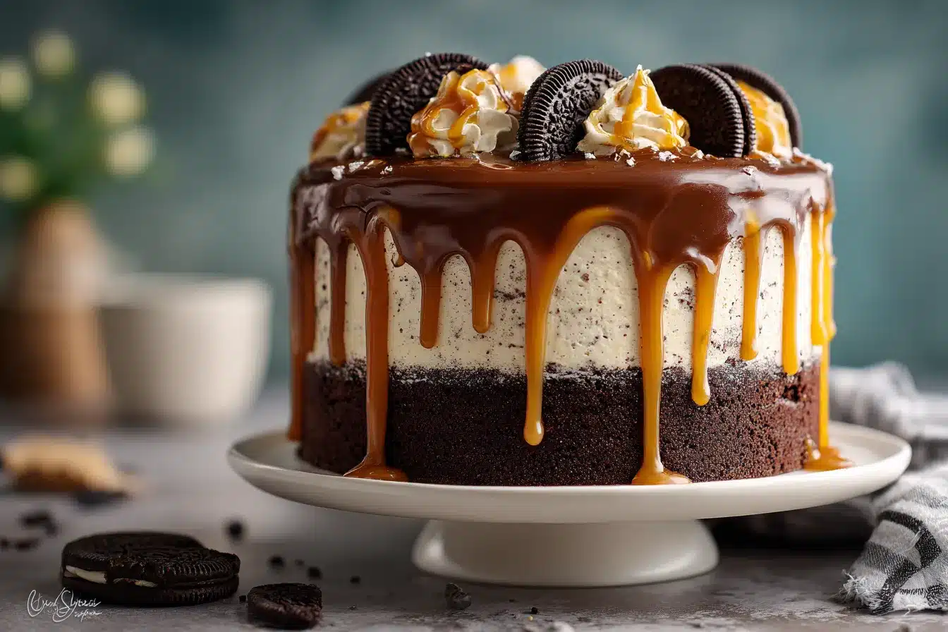 Irresistible Chocolate Oreo Caramel Drip Cake Recipe Delight
