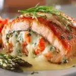 Crab & Shrimp Stuffed Salmon