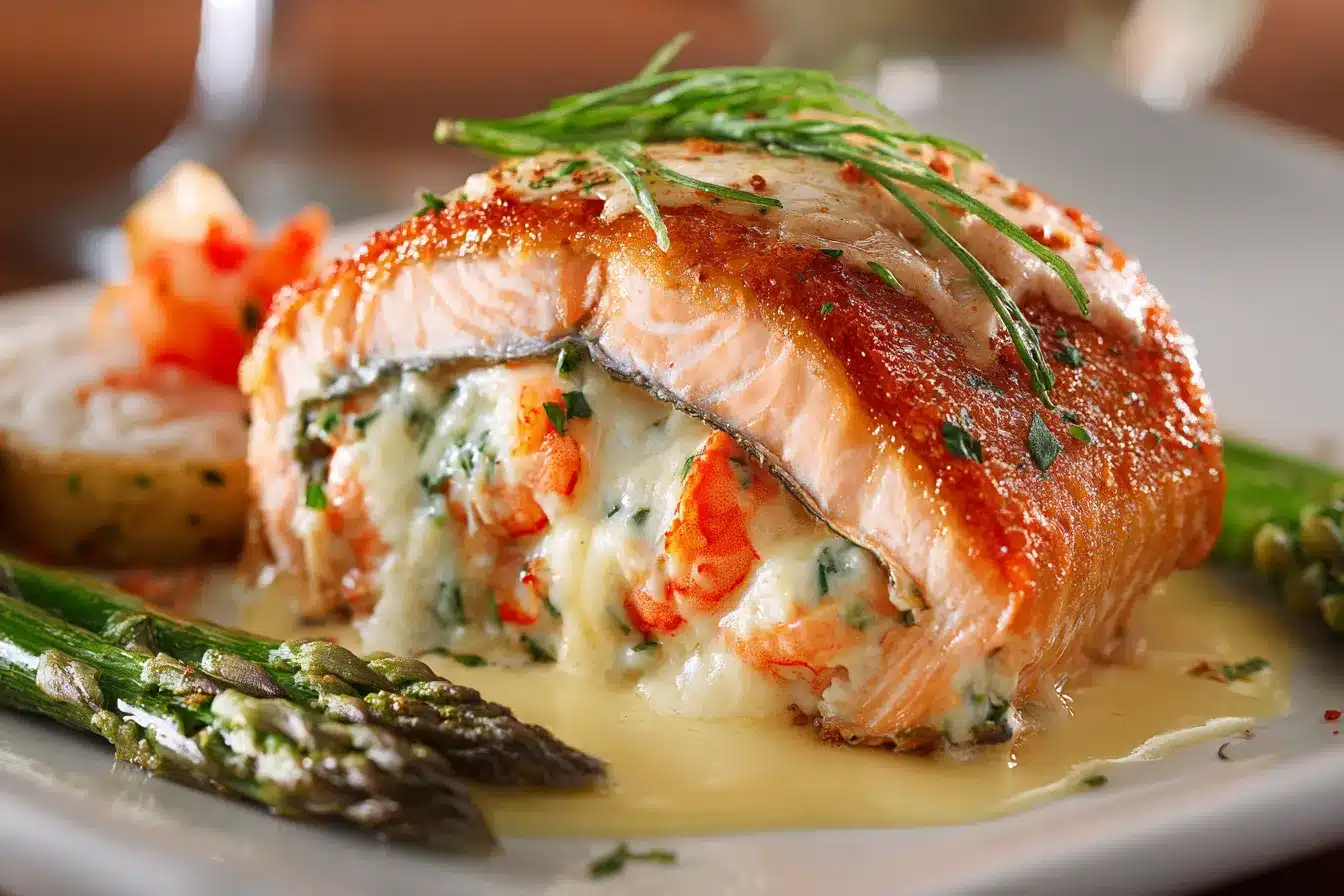 Delicious Crab Shrimp Stuffed Salmon Recipe to Impress