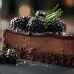 Dark Chocolate Blackberry Cheesecake