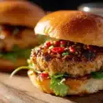 Delicious Thai Sweet Chili Turkey Burgers