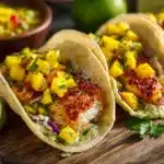 Fish Tacos with Mango Salsa