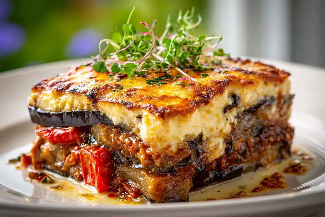 Flavorful Greek Eggplant Moussaka upscaled 689ca9634f71c