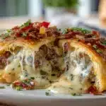 Garlic Butter Cheeseburger Rollups Packed with Flavor and Melted Cheese