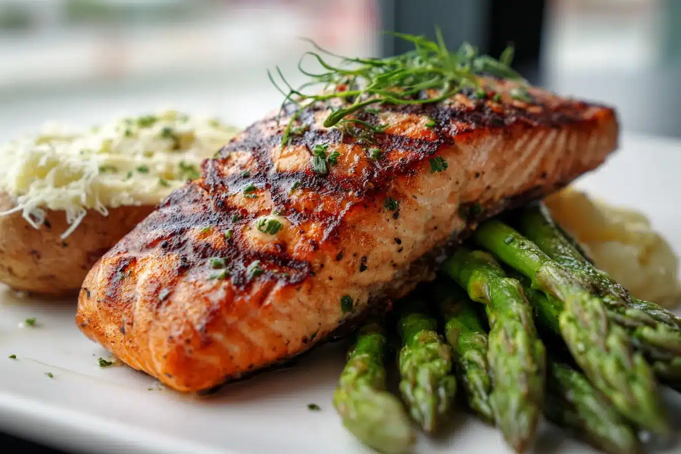 Grilled Salmon with Garlic upscaled 6899de4d8492c