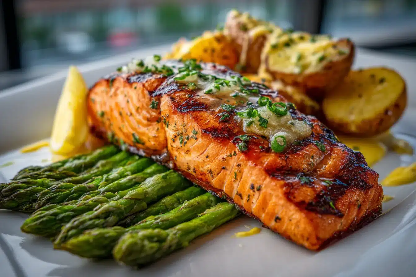 Grilled Salmon with Garlic upscaled 6899dec65f69f