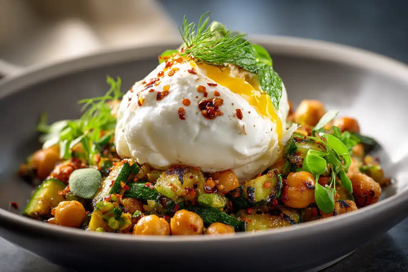 Grilled Zucchini Chickpea Salad upscaled 6895f6b317be0