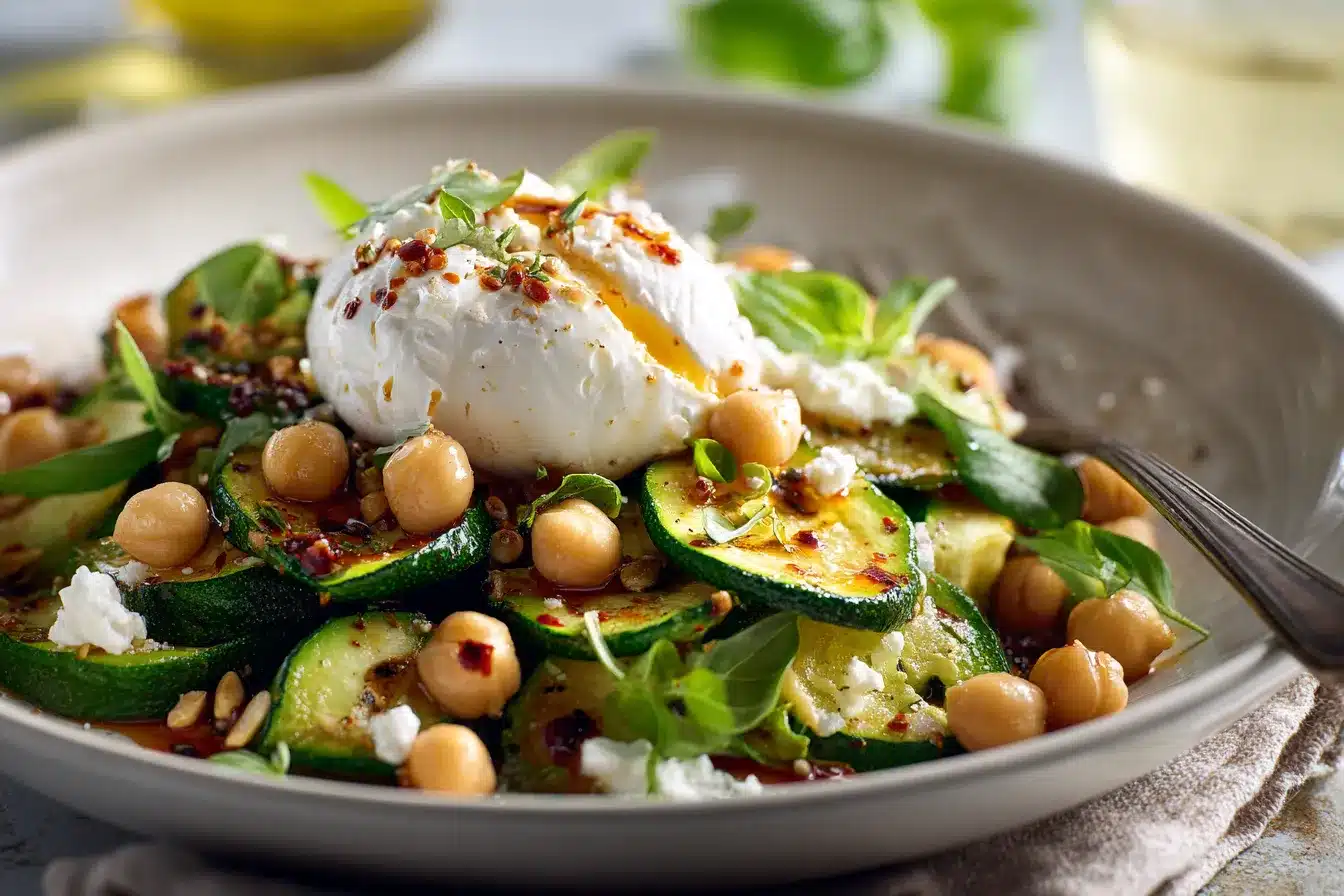 Grilled Zucchini Chickpea Salad upscaled 6895f72a49b31