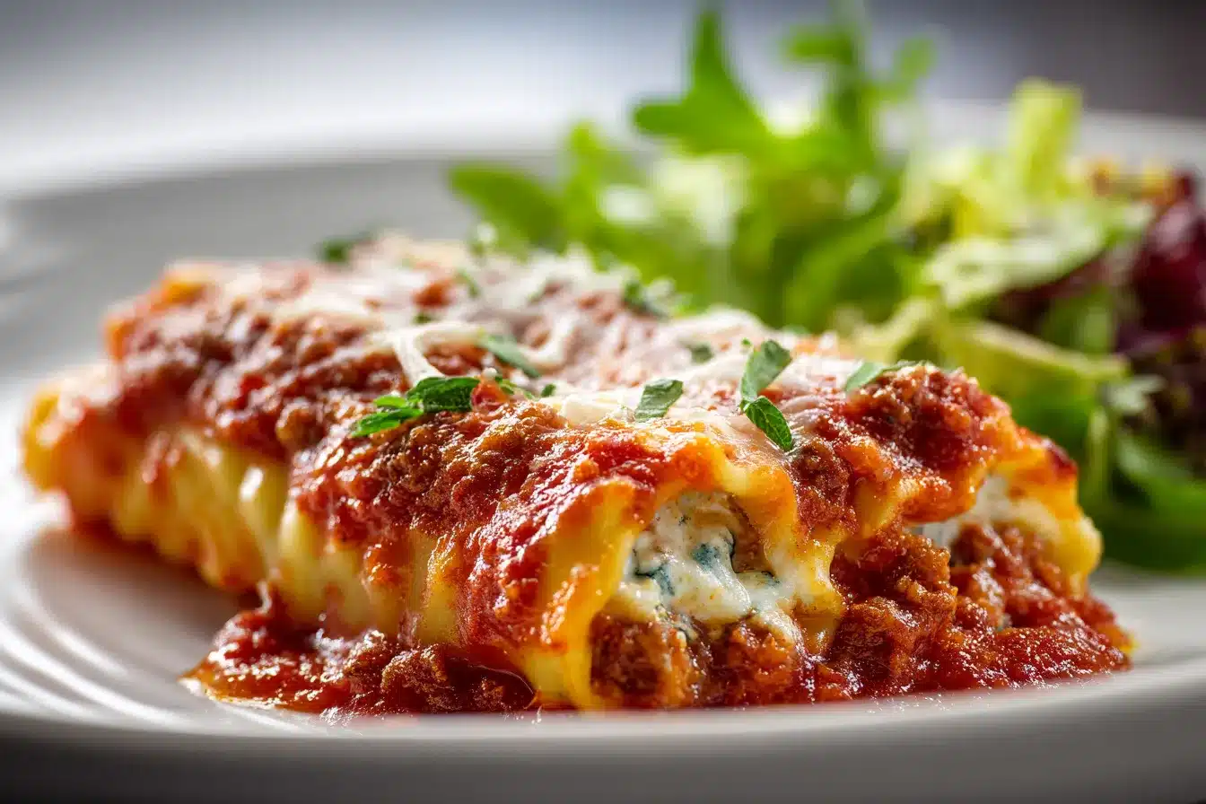 Irresistible 12Stuffed Manicotti Meat Sauce Perfection