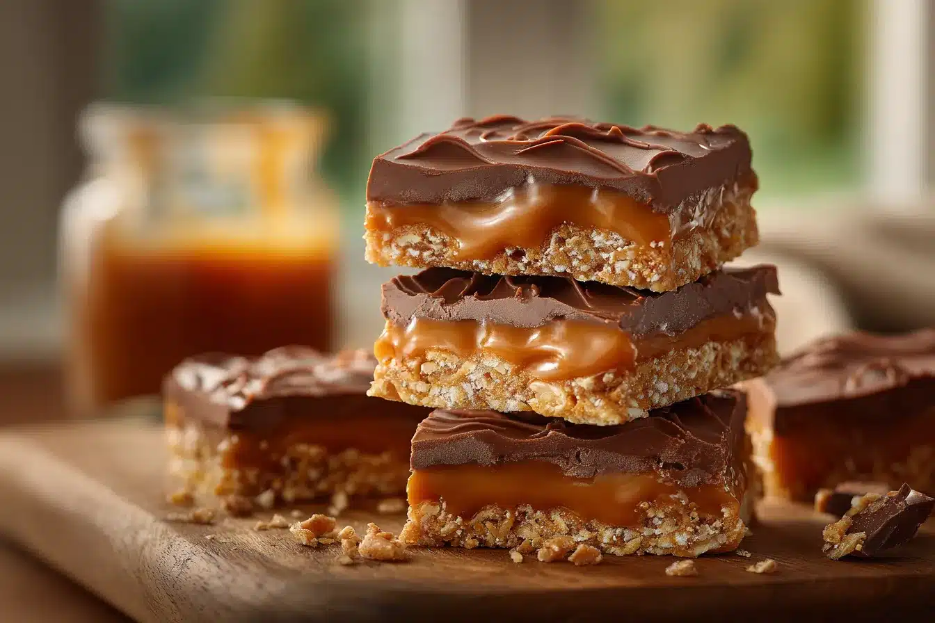 Irresistible Caramel Chocolate Crunch Bars Decadent Delight