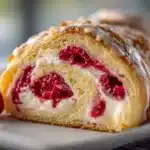 Lemon Raspberry Cream Cheese Danish Roll