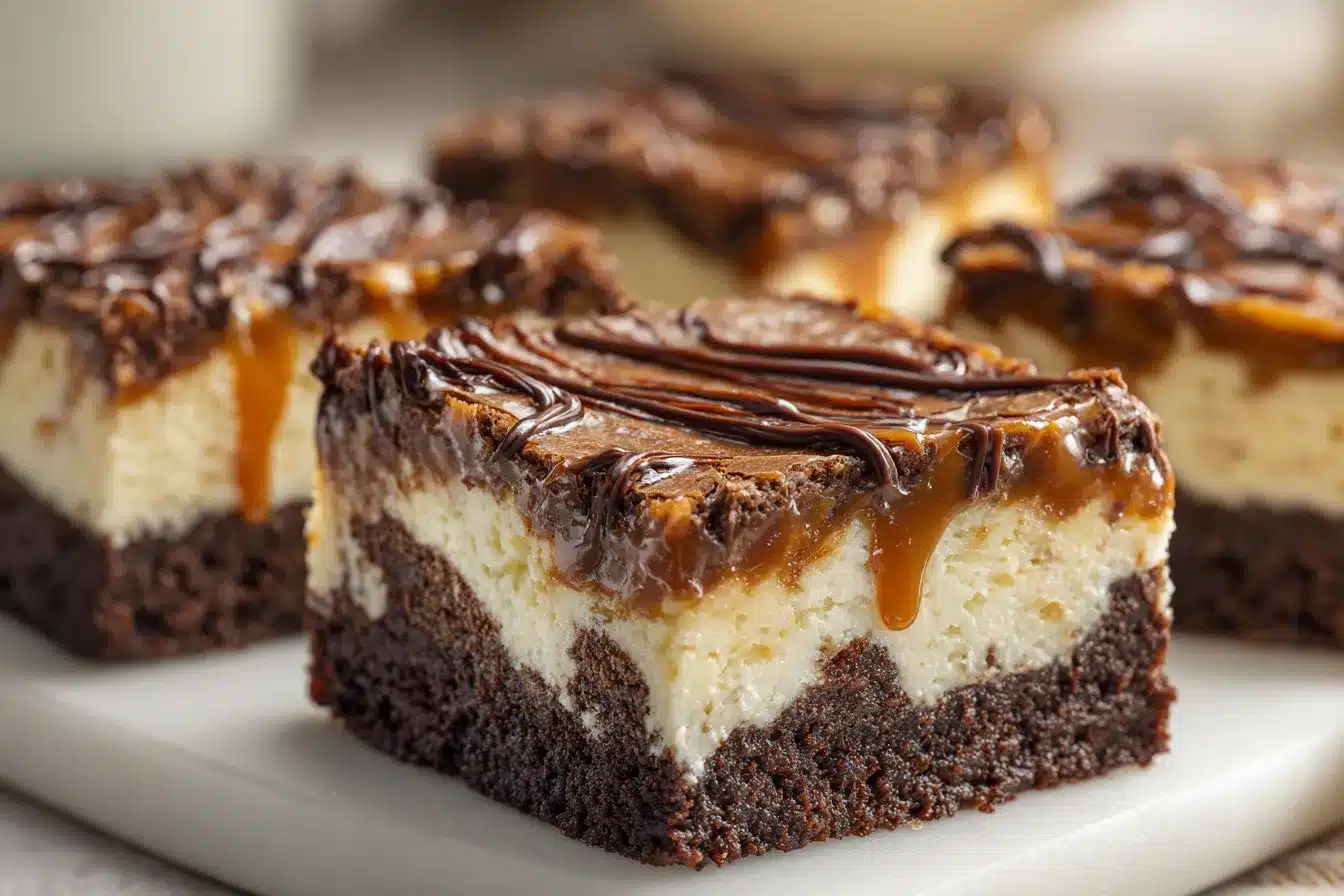 Decadent Milky Way Caramel Cheesecake Brownies Recipe