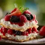 No Bake Berry Cheesecake Lasagna