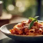 Pasta Bake with Pumpkin Tomato Sauce