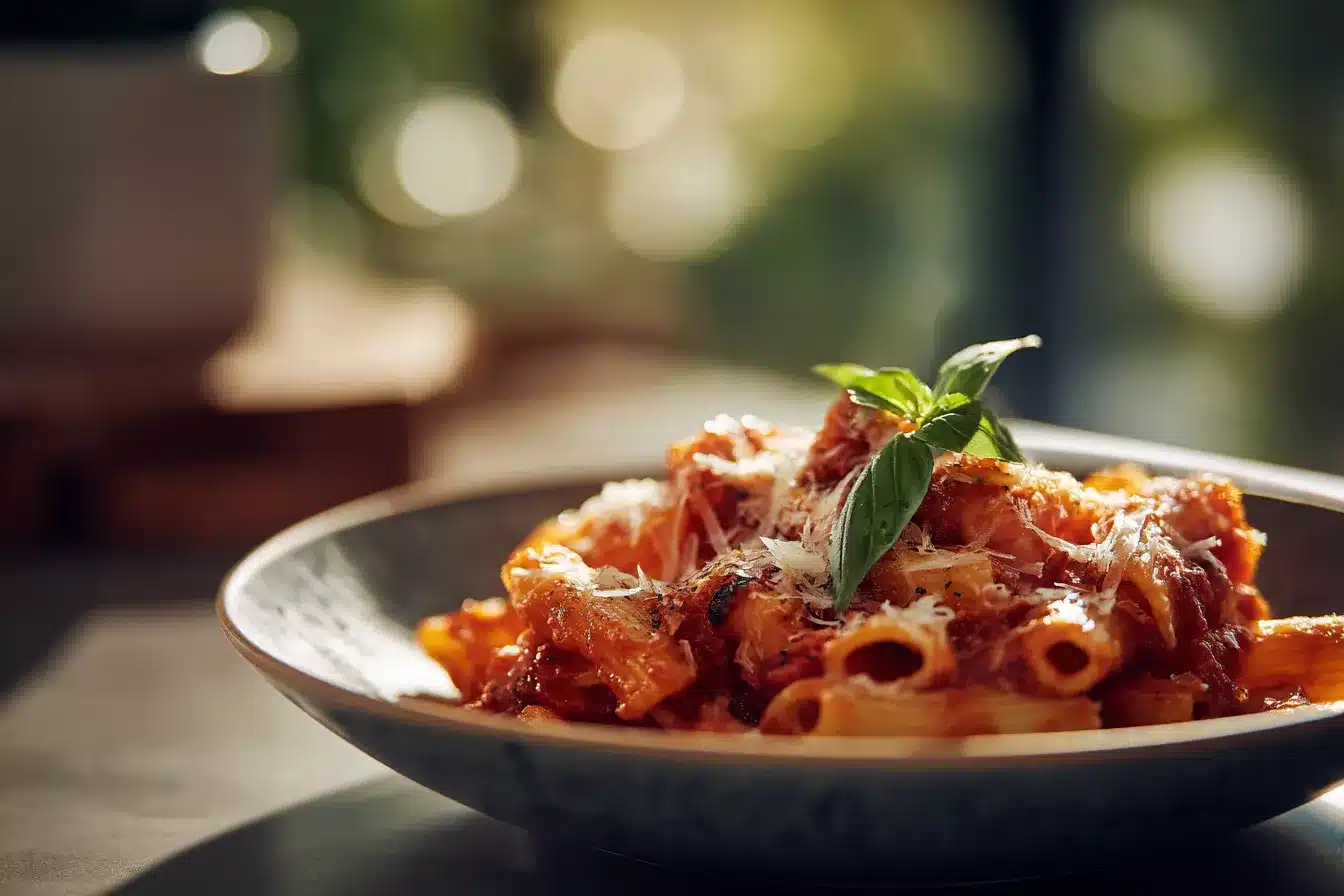 Delicious Pasta Bake with Creamy Pumpkin Tomato Sauce Recipe