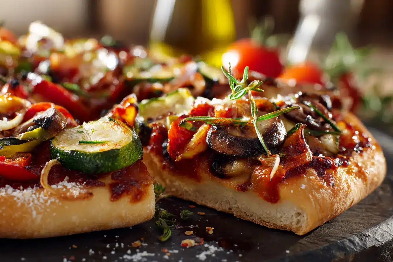 Savory Roasted Vegetable Pizza Recipe for Flavorful Delight