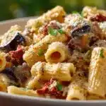 Sun-Dried Tomato Eggplant Ricotta Pasta